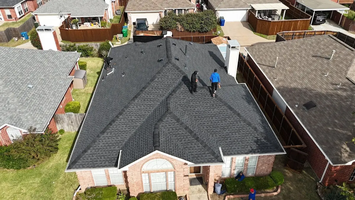 Slate & Tile Roof Repair work in progress on a Beverly Hills property